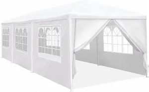 10X30 Party Tent Wedding Patio Gazebo Outdoor Carport Canopy Shade with Side 8 Removable Walls