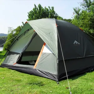 3-4 Person Double Layer Camping Tent Outdoor for Fishing Hunting Adventure Family Party Windbreak Waterproof tents 200*200*130cm