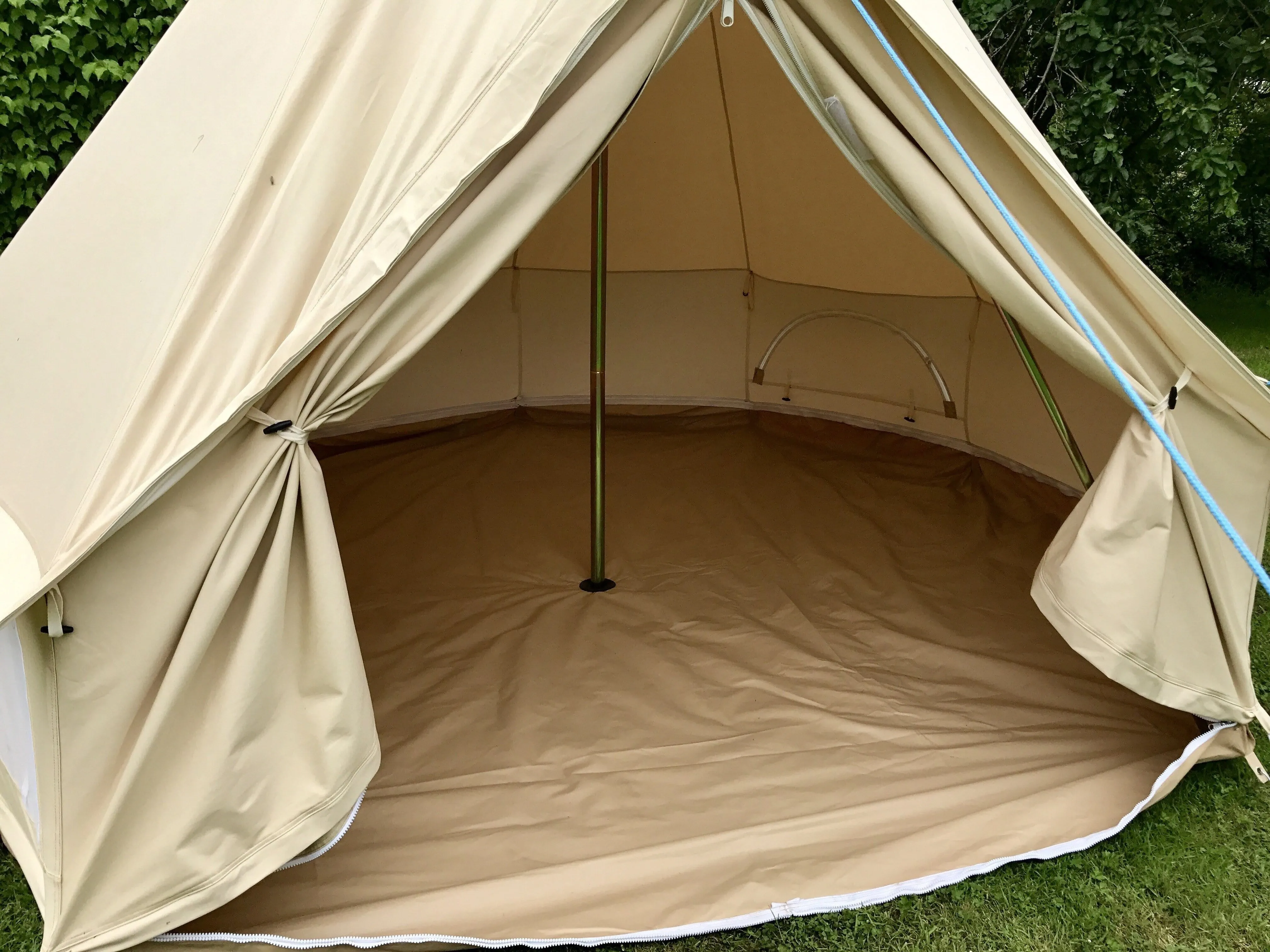 3m Bell Tent 285gsm 100% Natural Canvas