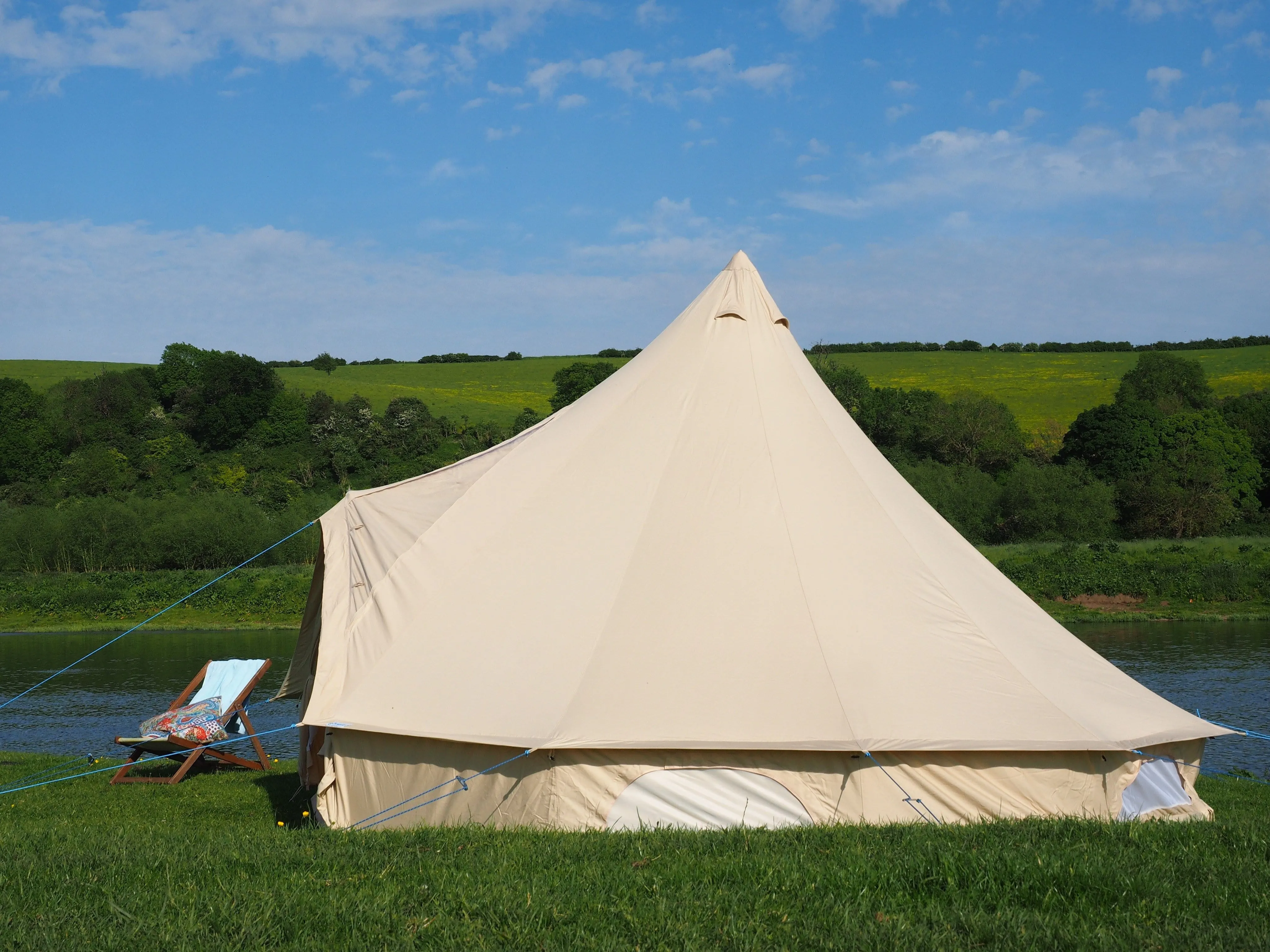 5m Bell Tent 'Stargazer' 285gsm 100% Natural Canvas