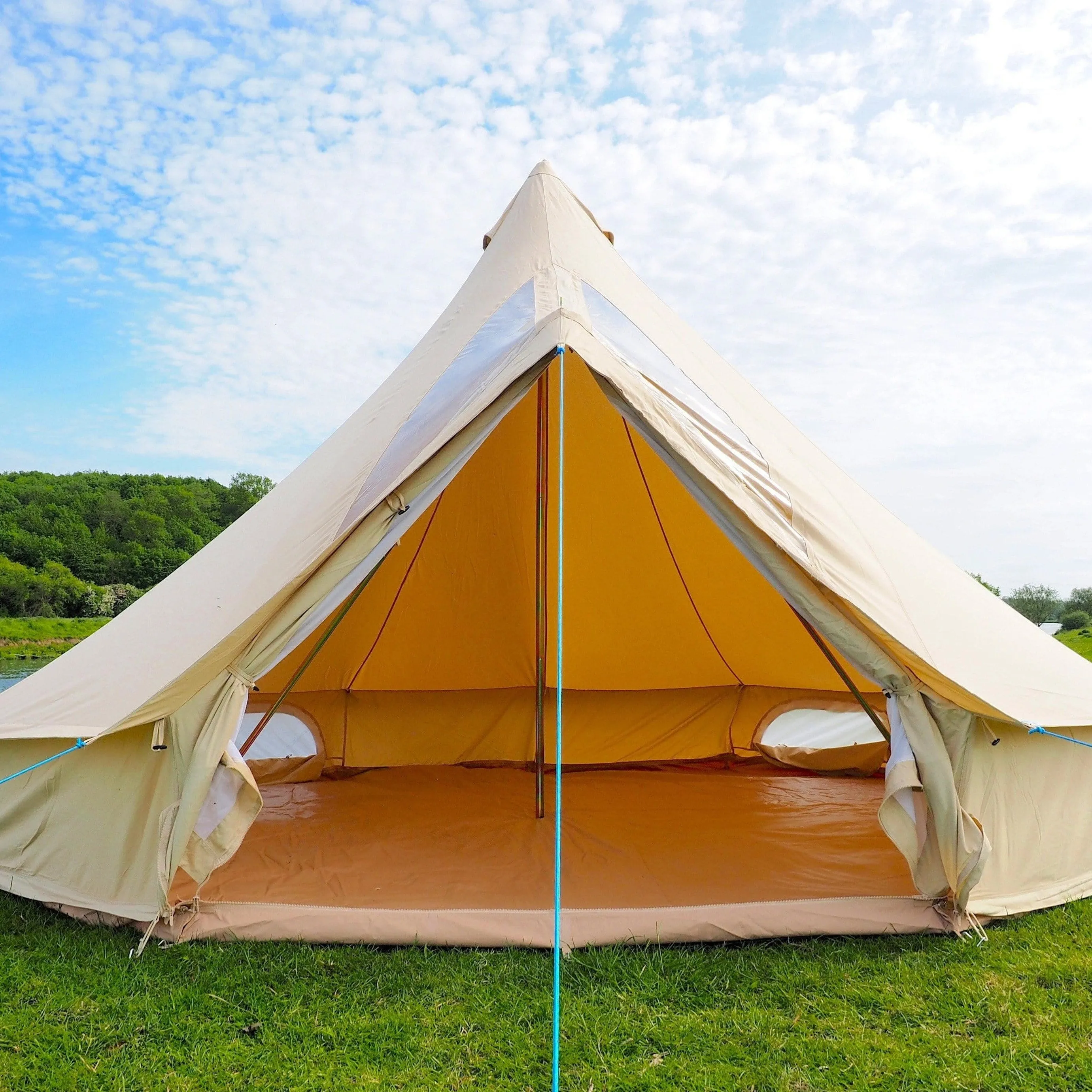 5m Bell Tent 'Stargazer' 285gsm 100% Natural Canvas