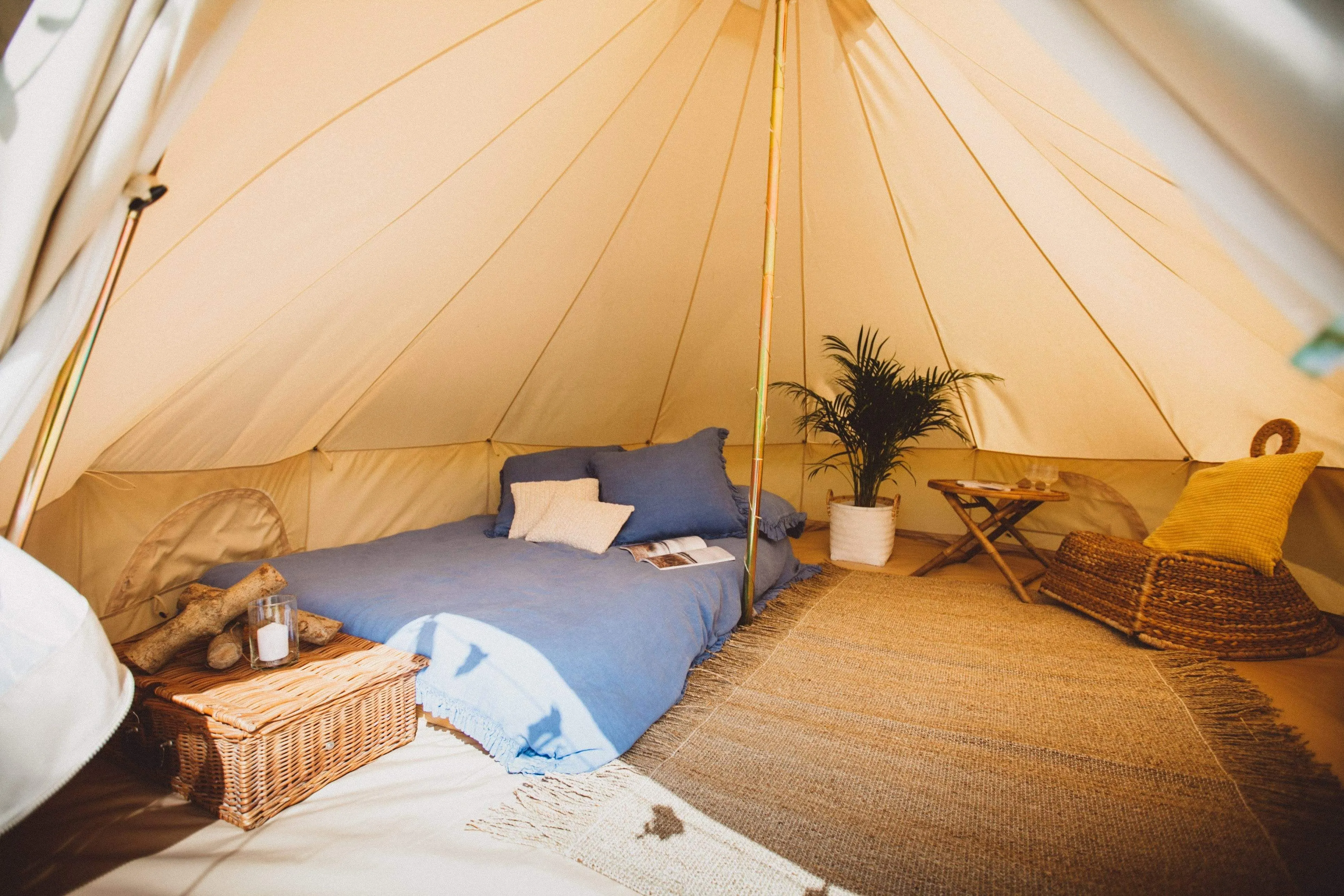 5m Bell Tent 'Stargazer' 285gsm 100% Natural Canvas