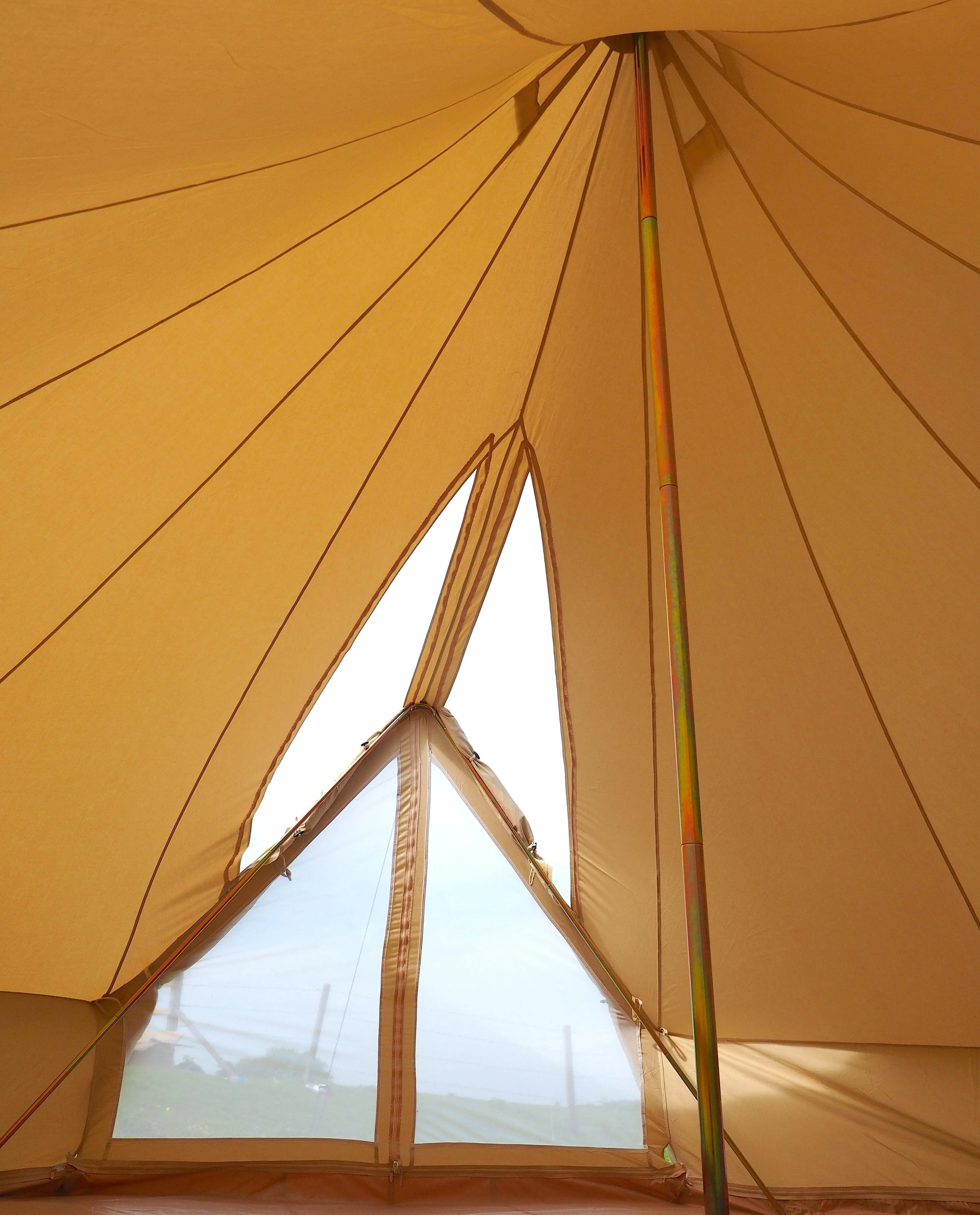 5m Bell Tent 'Stargazer' 285gsm 100% Natural Canvas