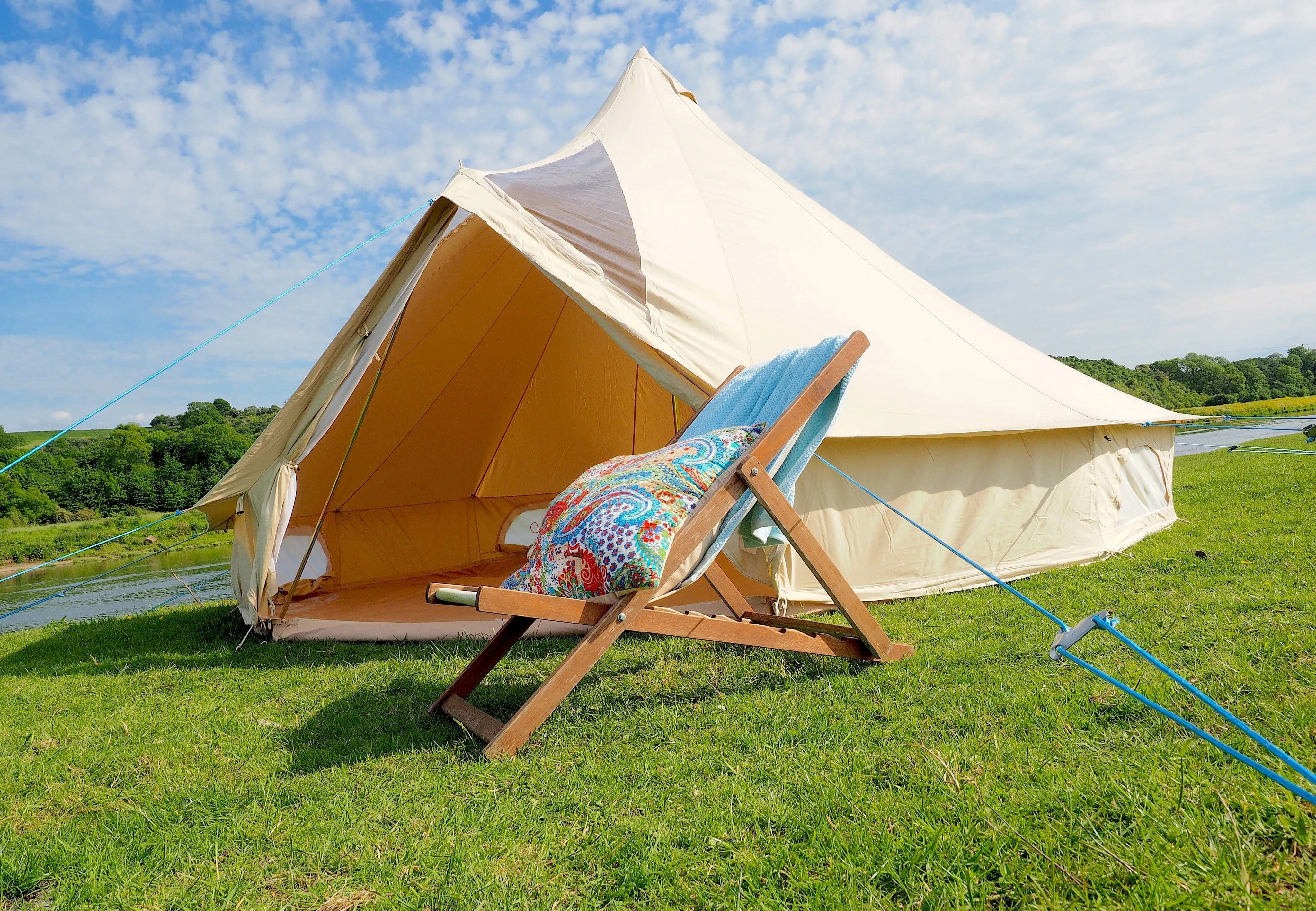 5m Bell Tent 'Stargazer' 285gsm 100% Natural Canvas