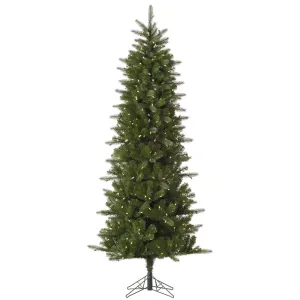 6.5' Carolina Pencil Spruce Artificial Christmas Tree Warm White Dura-Lit LED