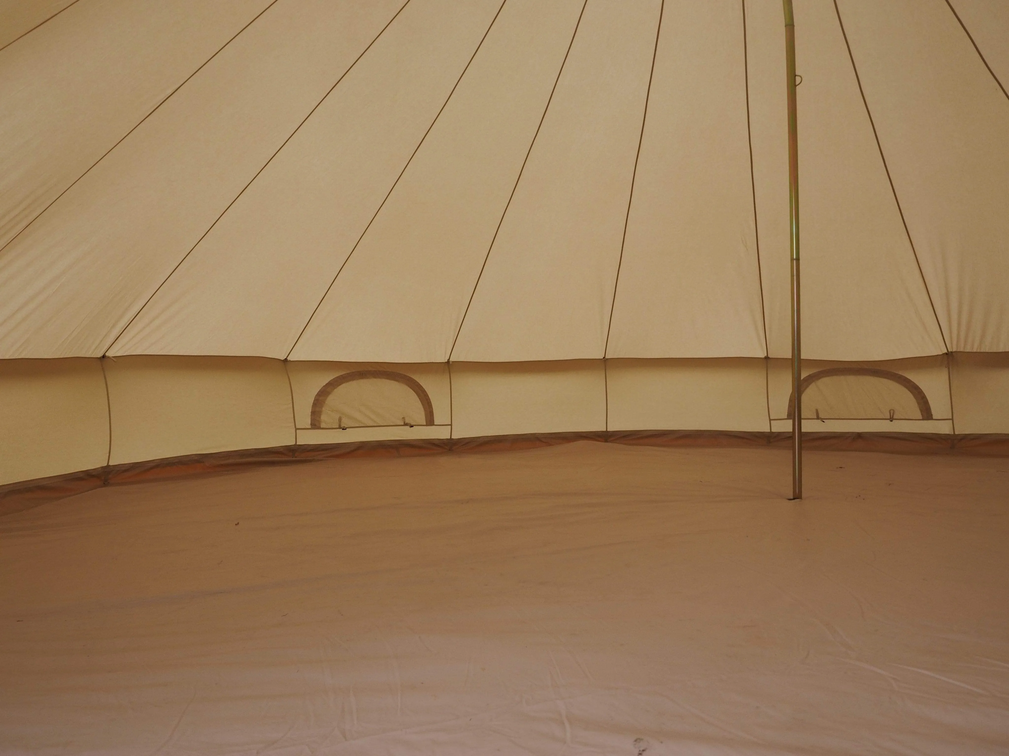 7m Bell Tent 285gsm 100% Natural Canvas | Twin Door