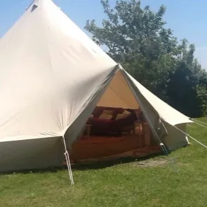 7m Bell Tent 285gsm 100% Natural Canvas