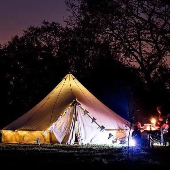 7m Bell Tent 285gsm 100% Natural Canvas