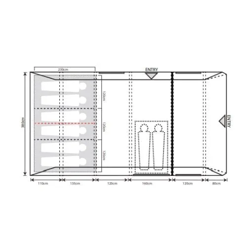 Airedale 6.0S 6 Man Air Tent