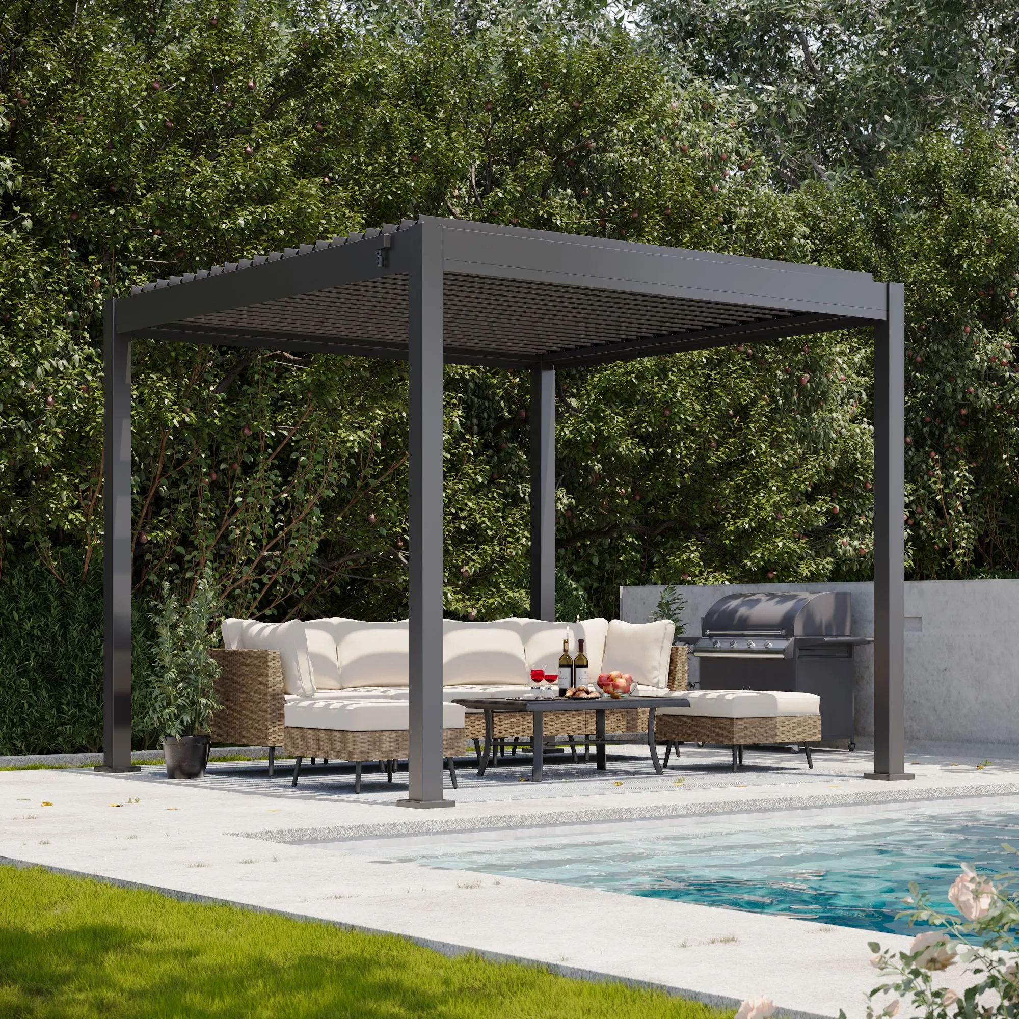 Aluminum  Louvered Pergola for different sizes