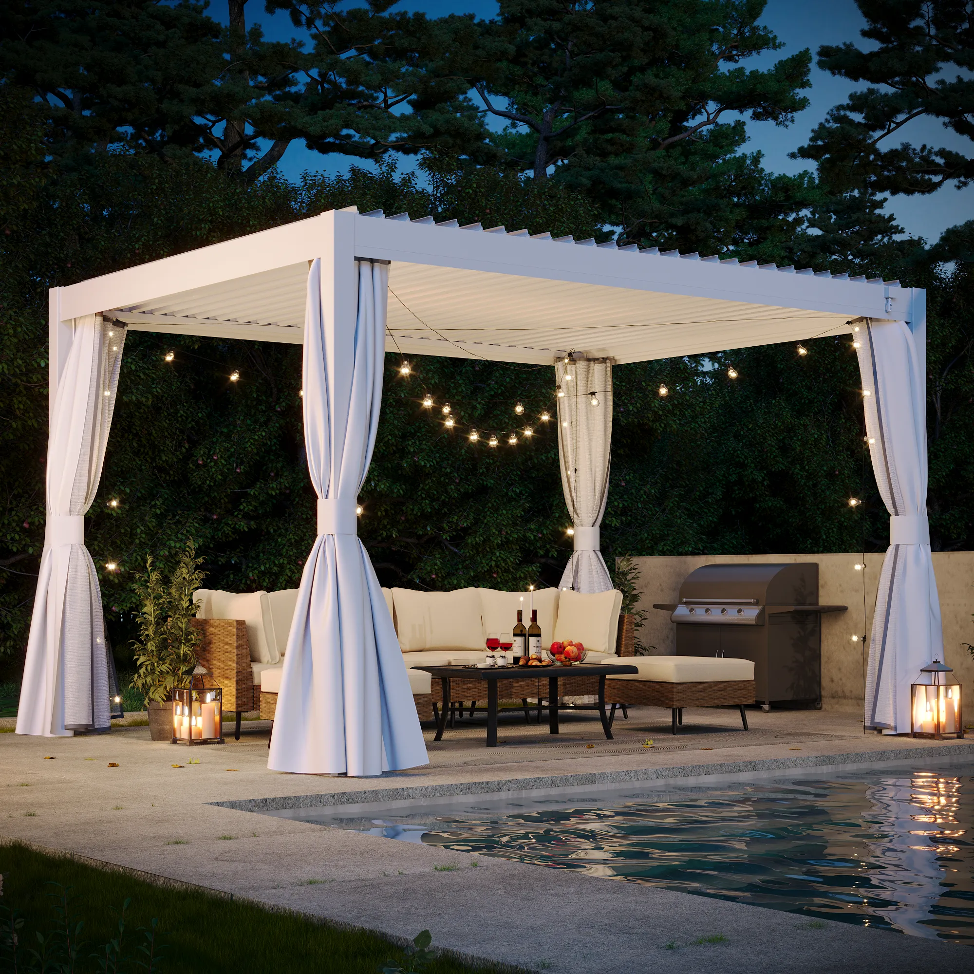 Aluminum  Louvered Pergola for different sizes