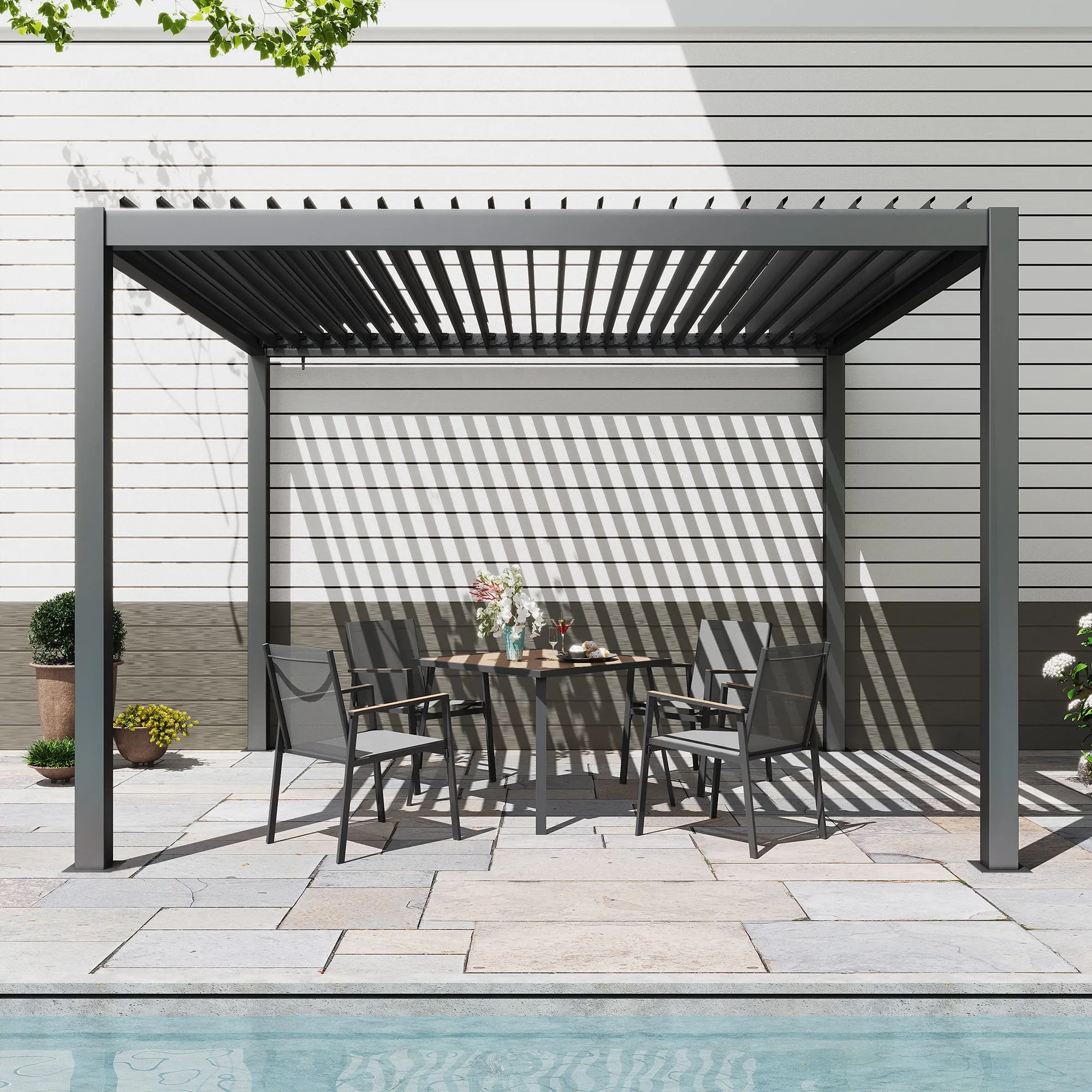 Aluminum  Louvered Pergola for different sizes