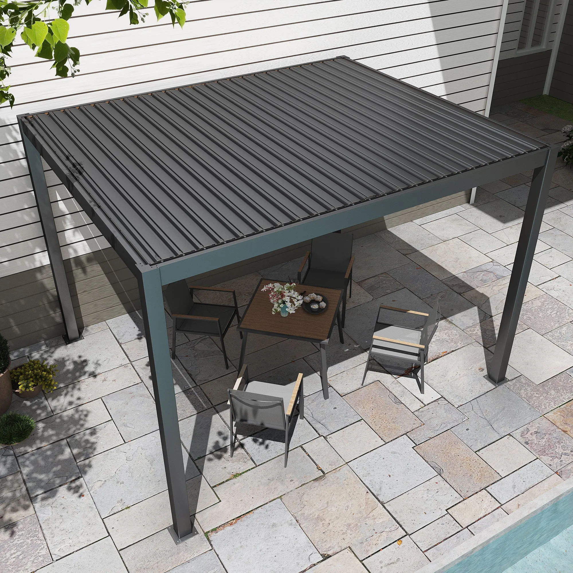 Aluminum  Louvered Pergola for different sizes