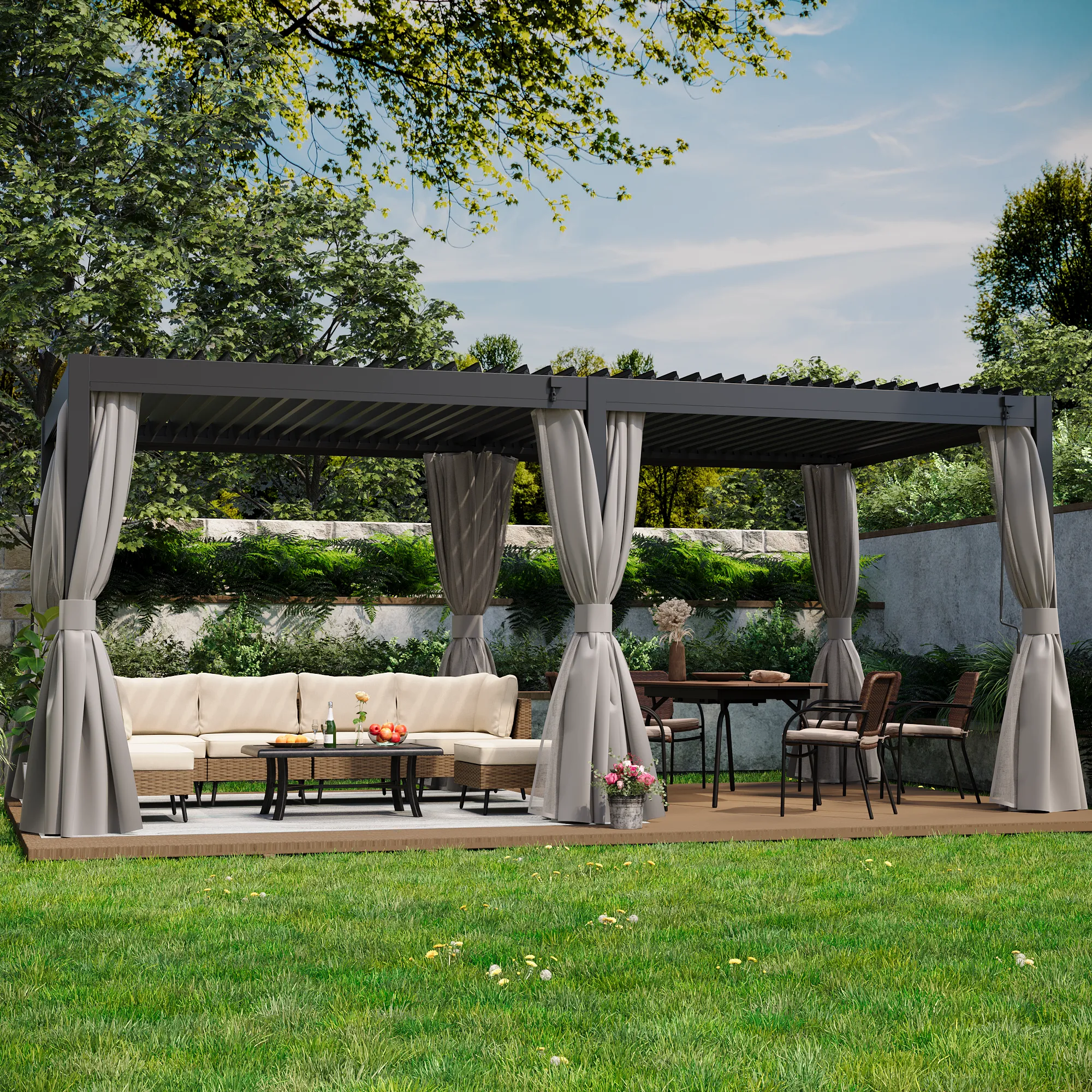 Aluminum  Louvered Pergola for different sizes