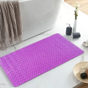 Anti Slip PVC Bathroom Mat(2414)-Purple