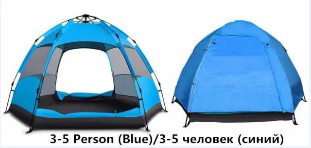 Anti UV Dual Layer Waterproof Hexagonal Camping Tent