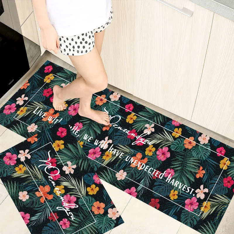 Bathroom Absorbent Kitchen Floor Mats Bathroom Door Mats Home Mats, No slip bottom