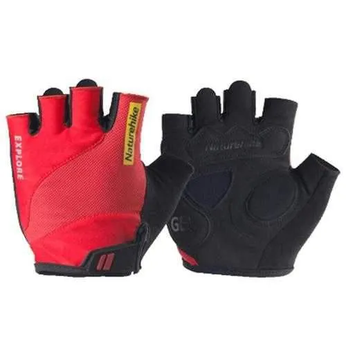 BIKIGHT Outdoor Gloves Summer Riding Fitness Half Reflective Glove Anti Skid Wear Breathable Gloves