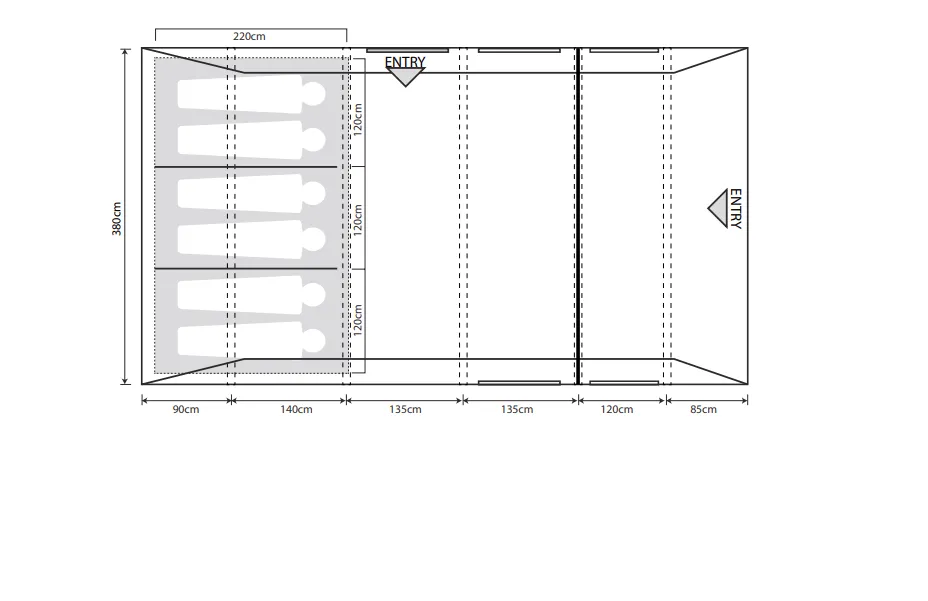 Camp Star 600  6 Man Tent