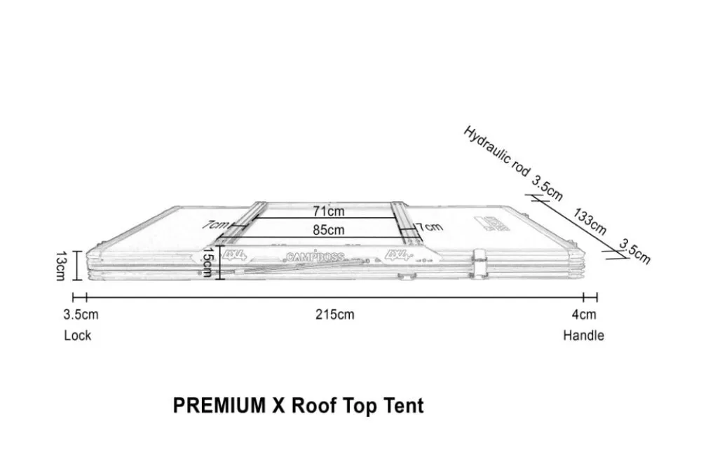 CampBoss Premium X Roof Top Tent