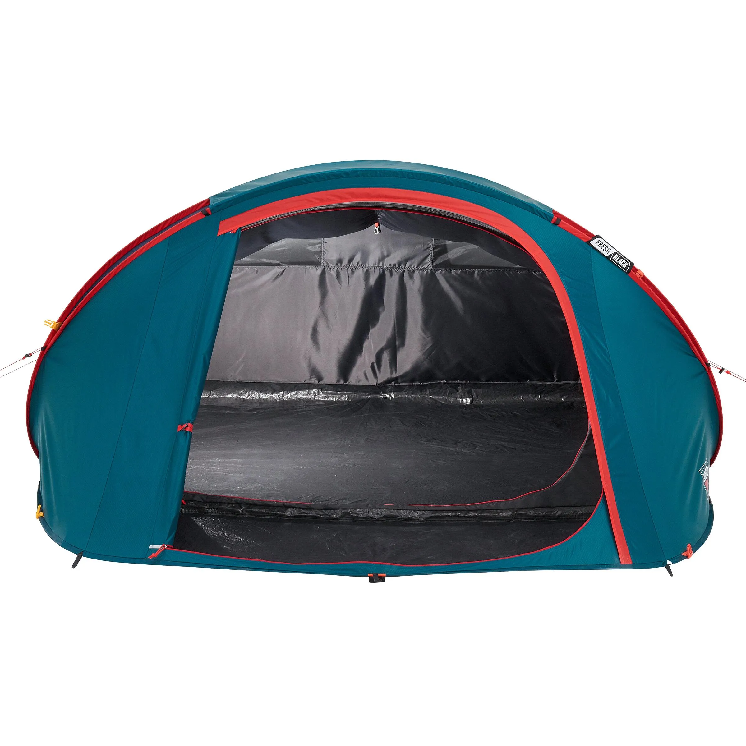 Camping tent Quechua Fresh & Black 2 Seconds XL 3-person, white/turquoise