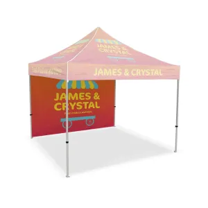 Custom 10ft Canopy Tent Full Back Wall