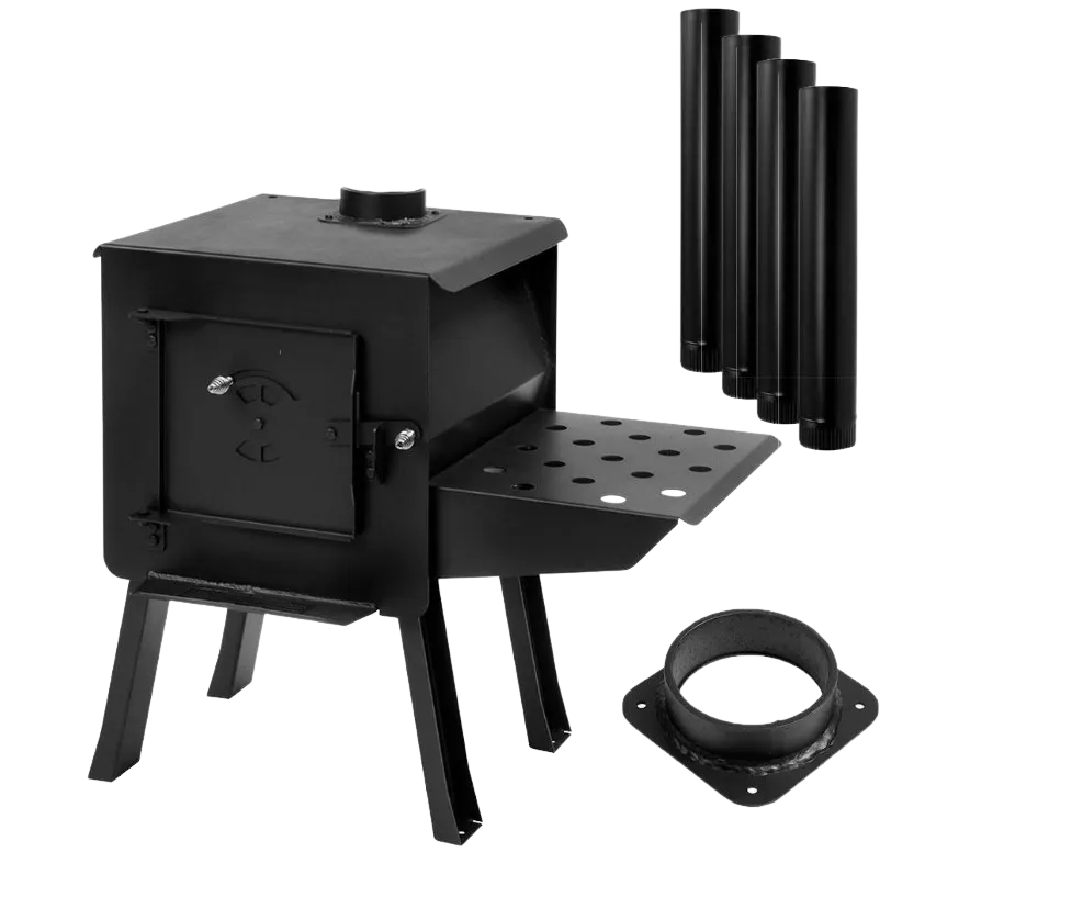 England's Stove Works ESW0033 Black Bear Kit 1.8 Cu. Ft. Wood Burning Camp Stove New