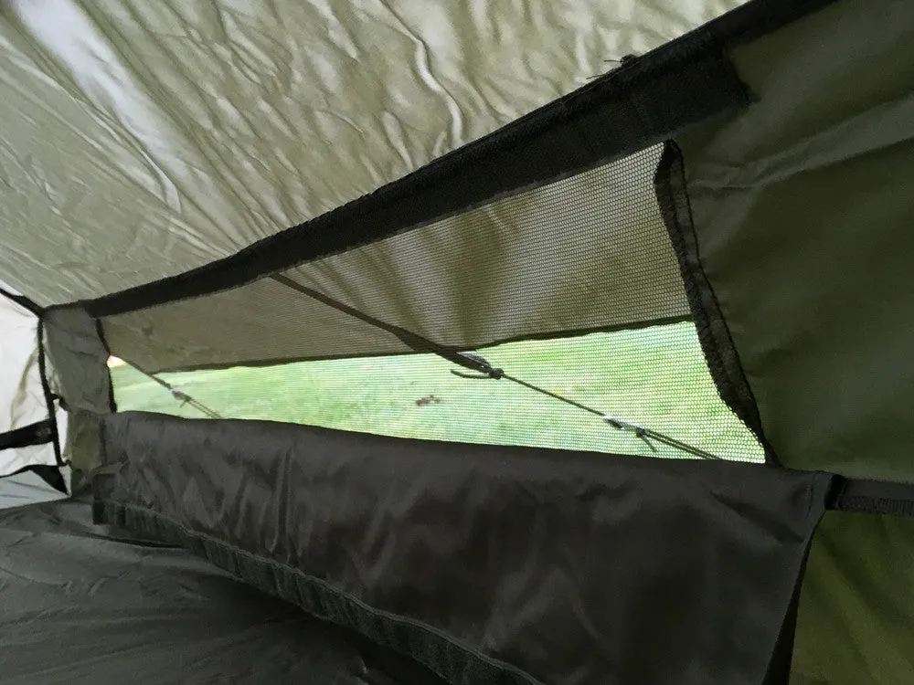 French army olive green nylon two-man tent - one piece – Unissued