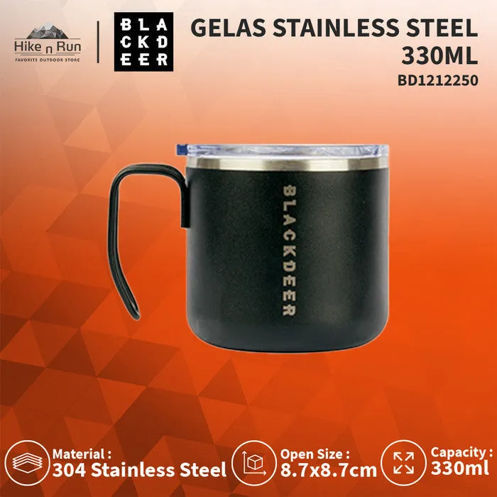 Gelas Serbaguna Blackdeer BD1212250 304 SS Mug With Lid