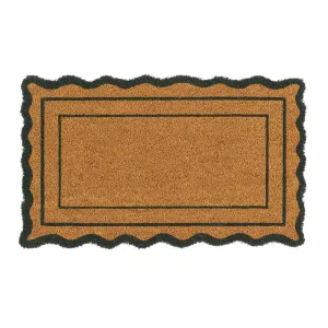 Green Scallop Border Coir