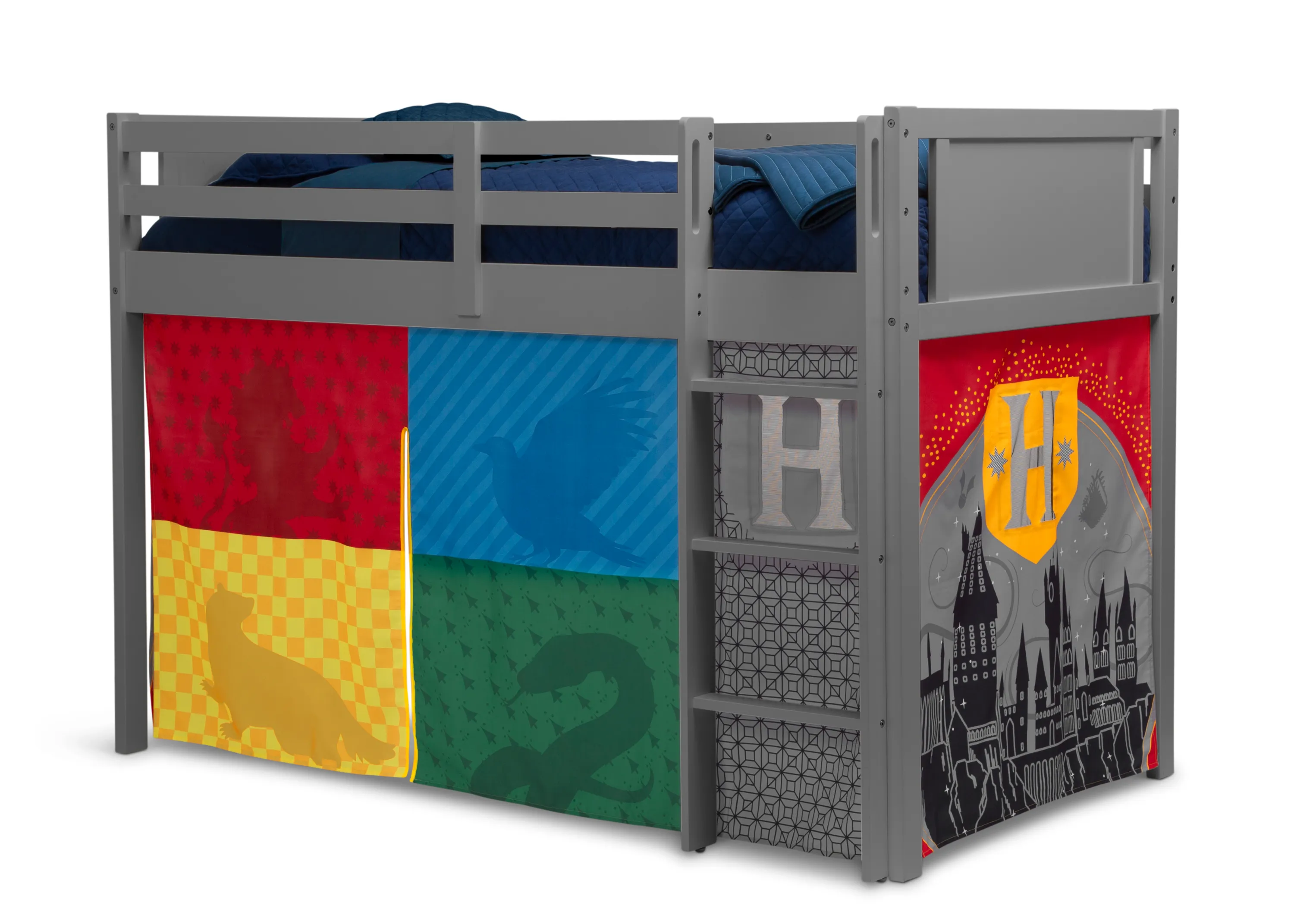 Harry Potter Loft Bed Tent - Curtain Set for Twin Loft Bed (Bed Sold Separately)