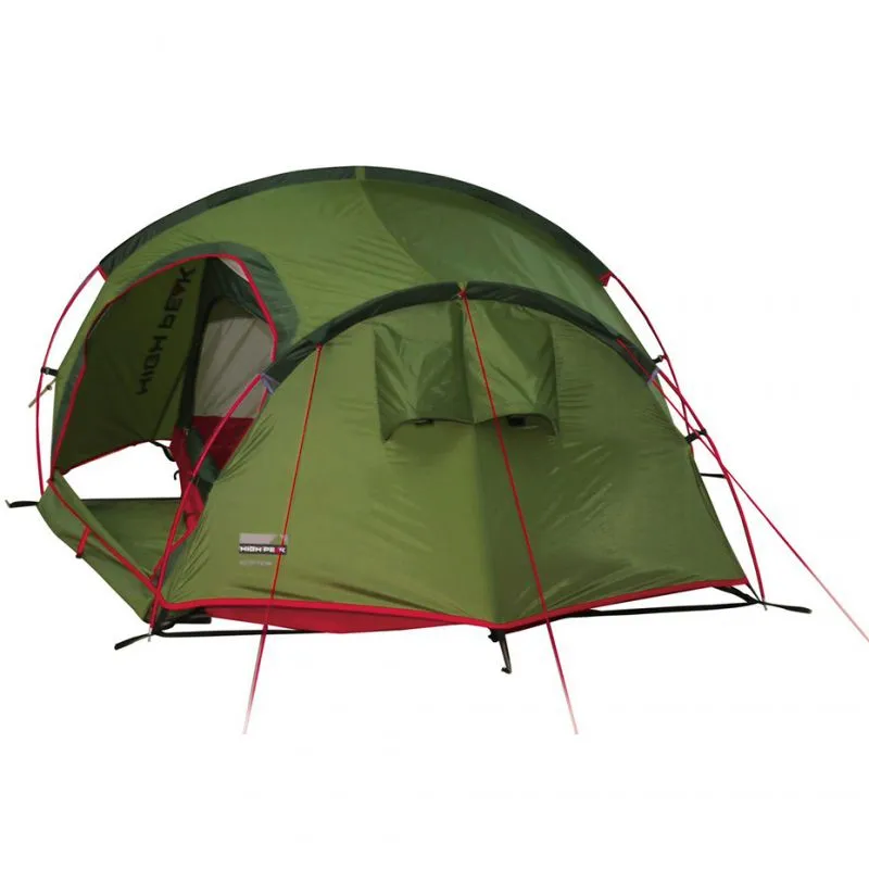 High Peak Sparrow Tent - Green/Red