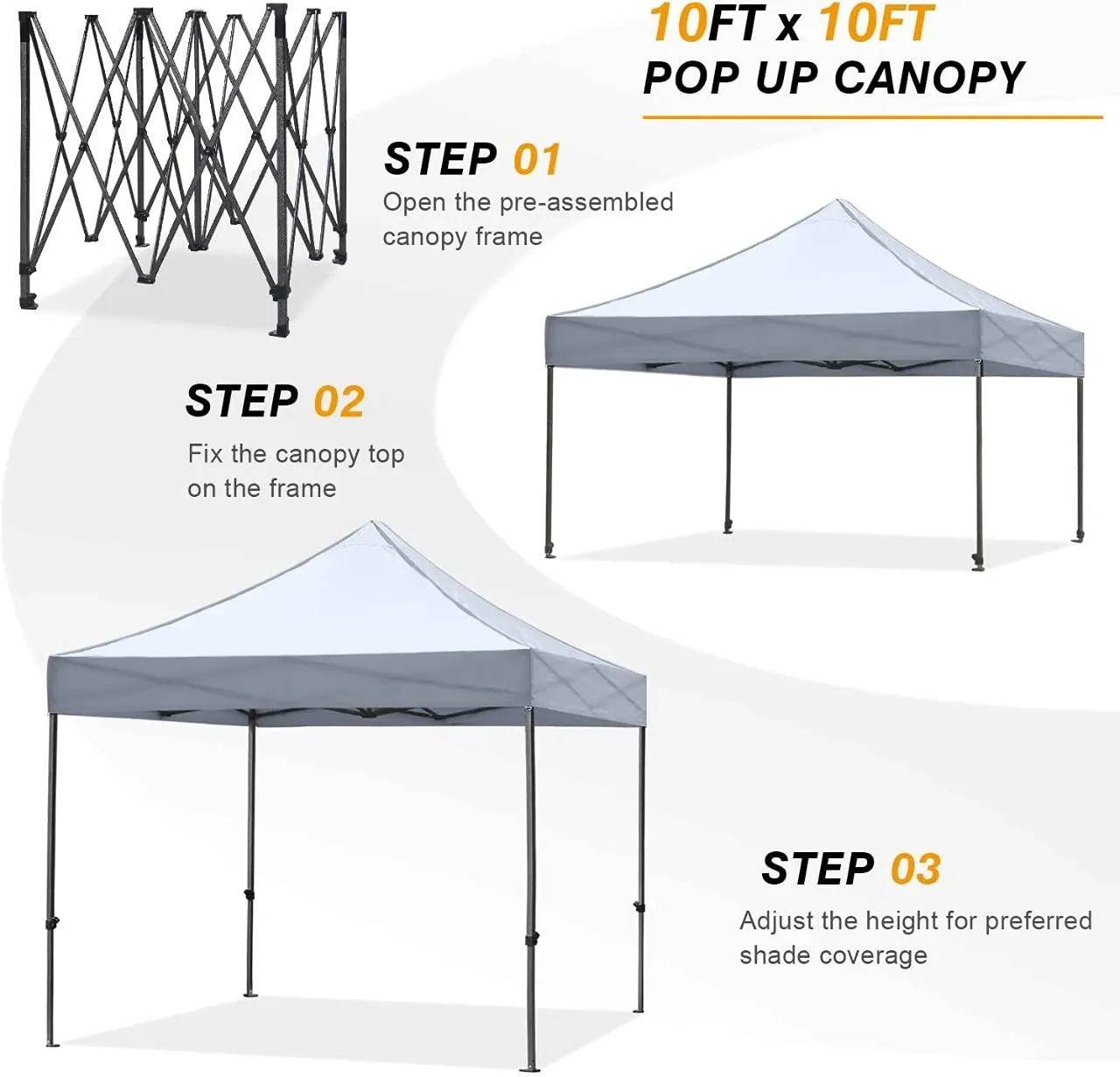 Invezo 10 x 20 ft / 3 x 6 mtr Gazebo Canopy Tent (35 kgs, Red), 2 mins Installation