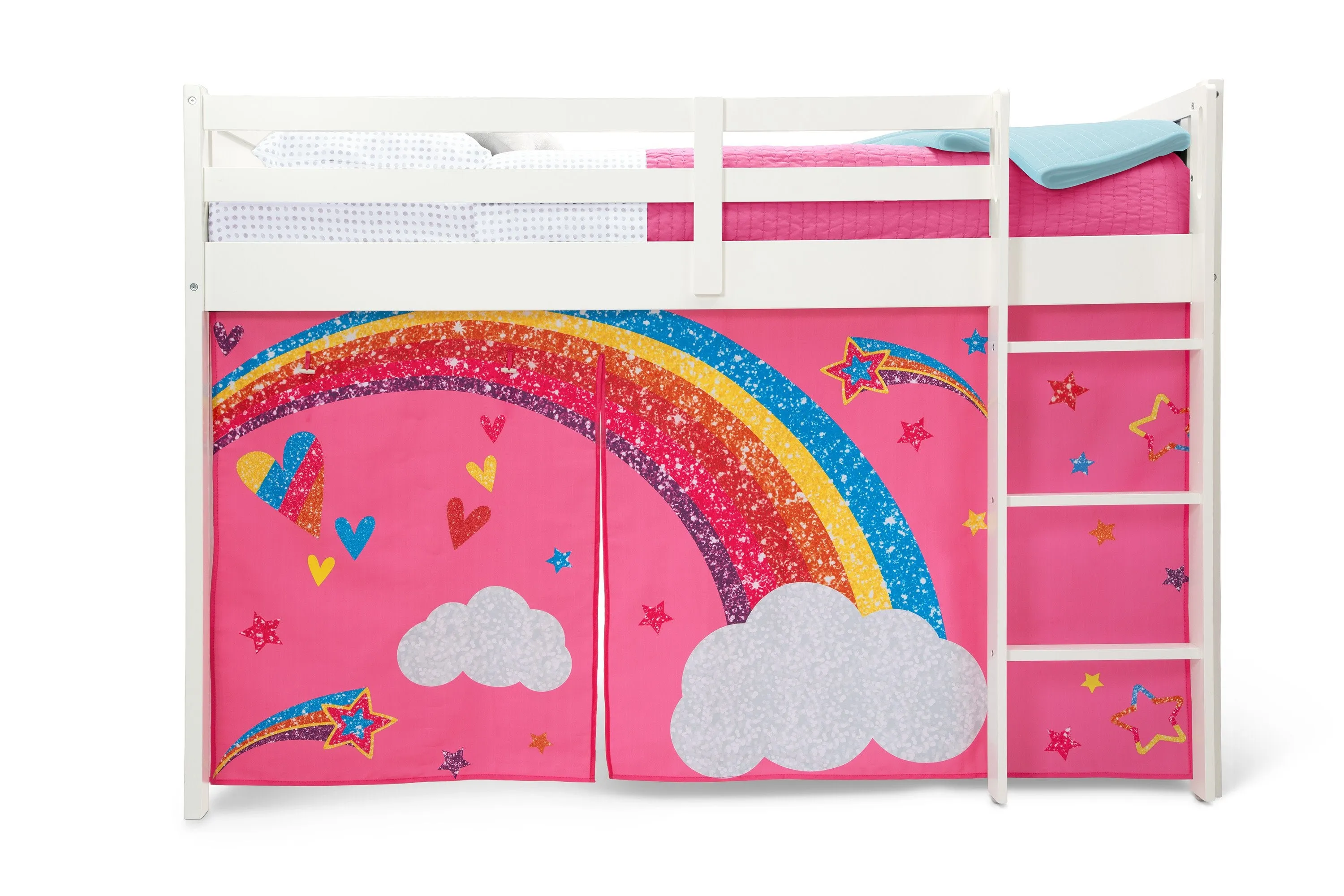 JoJo Siwa Loft Bed Tent - Curtain Set for Twin Loft Bed