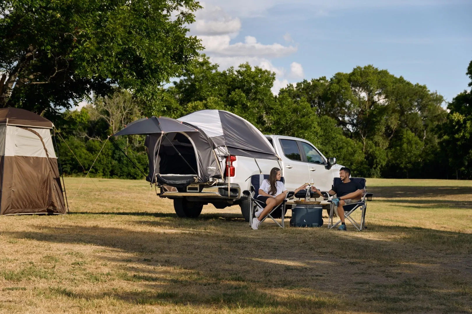 KingCamp 2 Person 6'5" Truck Bed Tent with Removable Awing