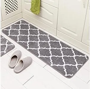 Kitchen Floor Mat Area Rugs for Living Room Balcony Hallway Water Absorption Anti-Slip Bathroom Carpet