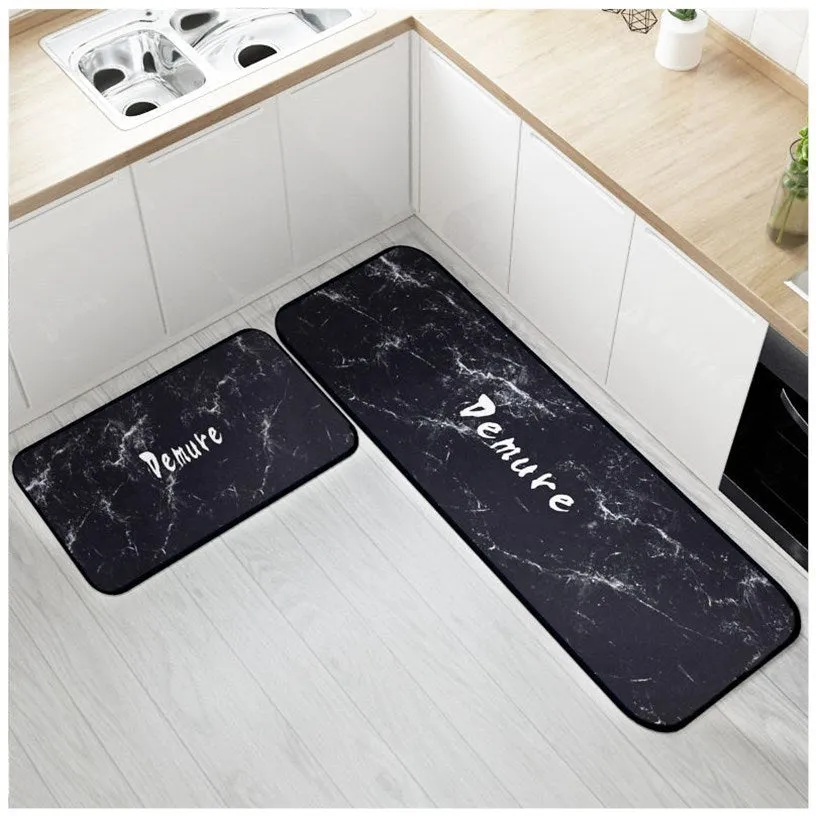 Kitchen Floor Mat Area Rugs for Living Room Balcony Hallway Water Absorption Anti-Slip Bathroom Carpet