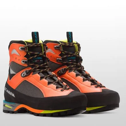 Men's Charmoz climbing boots Scarpa, color Shark/Orange