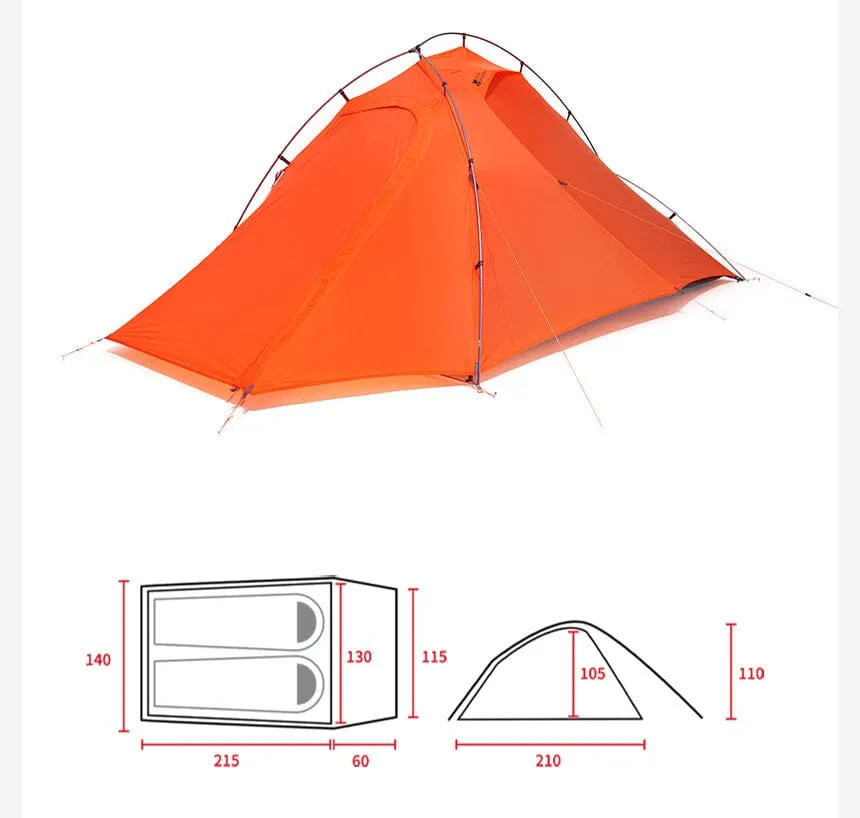 MOBI GARDEN Light Knight Ultralight Hiking Tent (Exoskeleton Version)