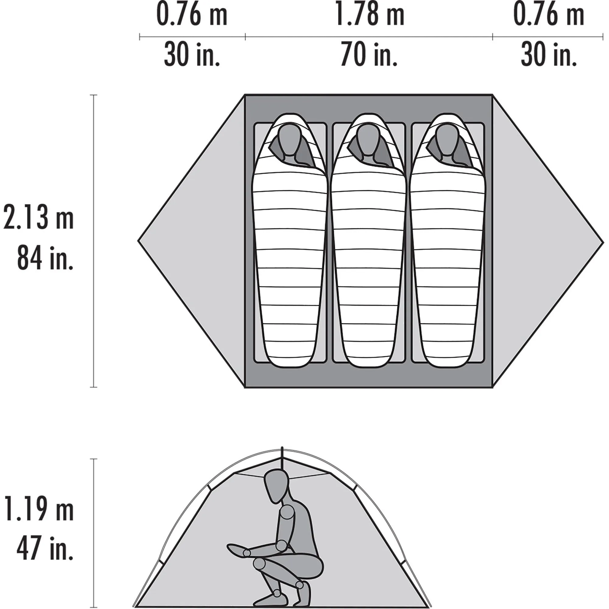 MSR Access 3-Person Backpacking Tent