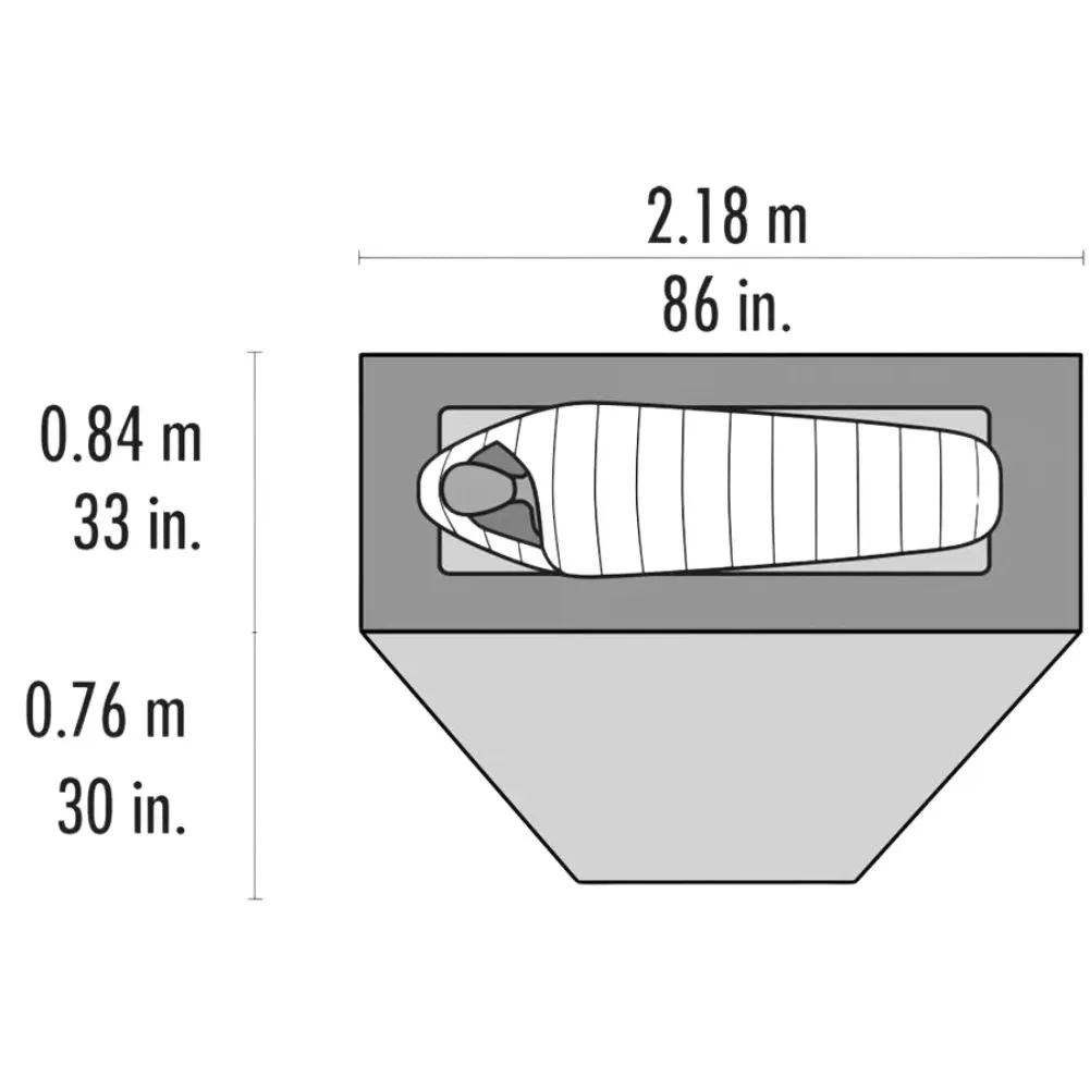 MSR Elixir 1 Tent - 1 Person Solo Tent  (White)