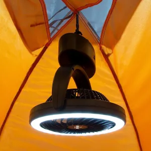 New Smart Charging Camping Fan Light Outdoor Mobile Power Camping Tent Silent Cooling Fan