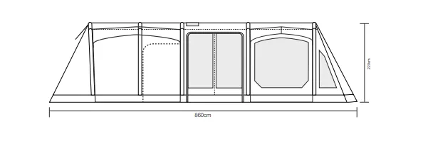 Outdoor Revolution Ozone 8.0 Safari Lodge Air Tent 2022