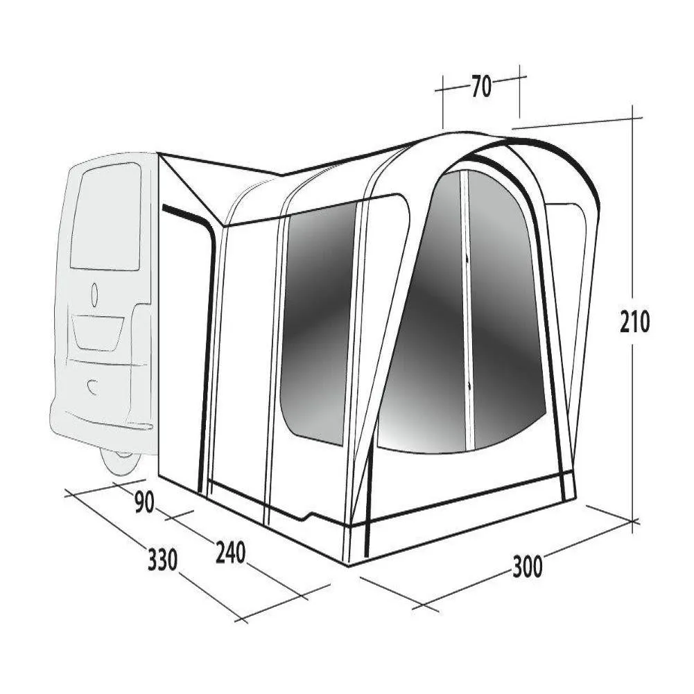 Outwell Newburg 240 Air Drive Away Inflatable Awning