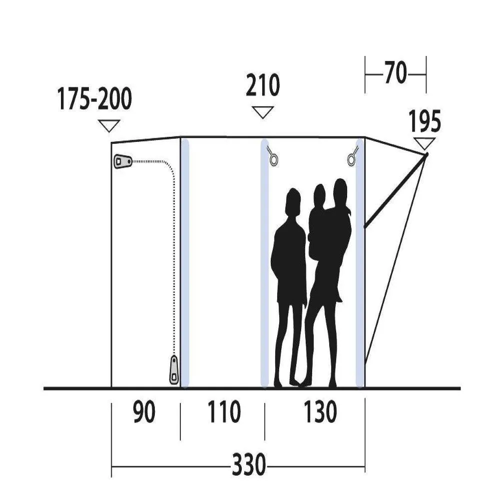 Outwell Newburg 240 Air Drive Away Inflatable Awning