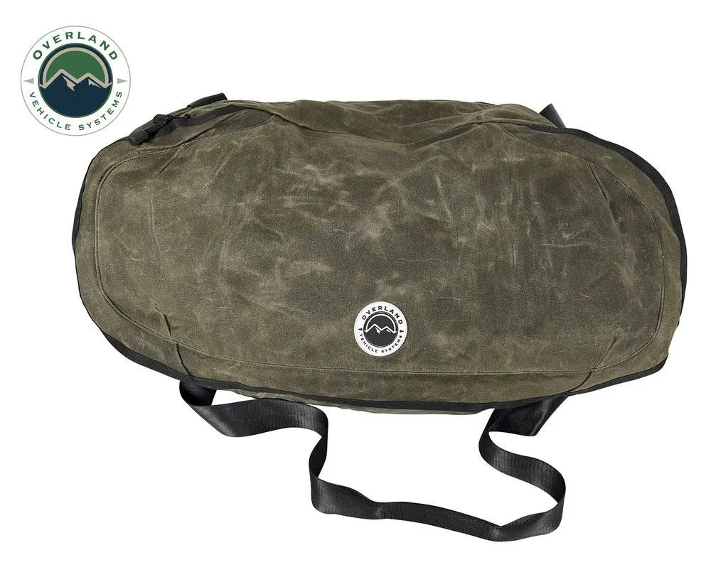 Overland Vehicle Systems Large Duffle With Handle And Straps - #16 Waxed Canvas | Universal