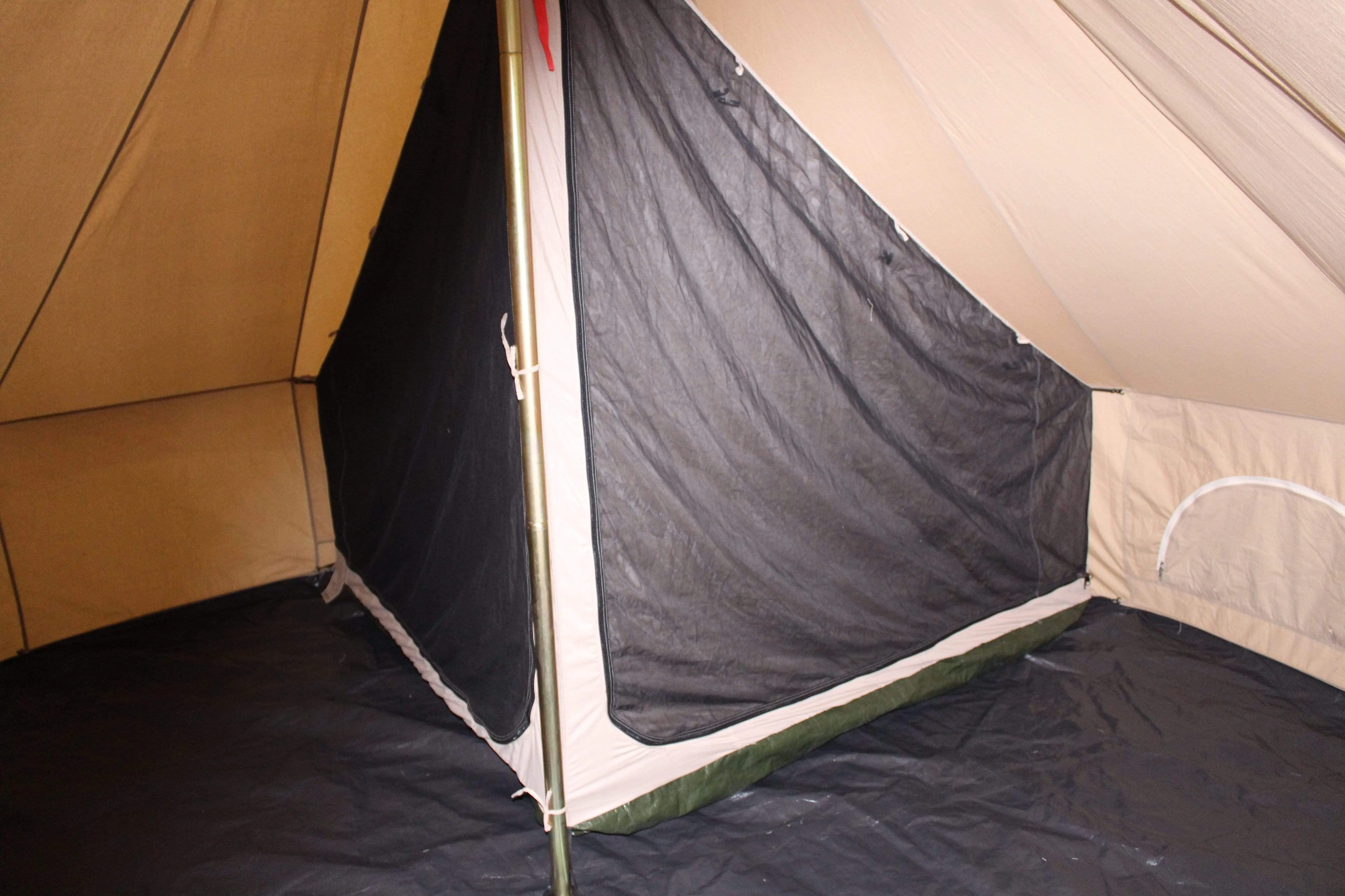 Quarter 1/4 Inner Tent | Canvas Bell Tent Accessories | Inner Room for Avalon Bell Tent