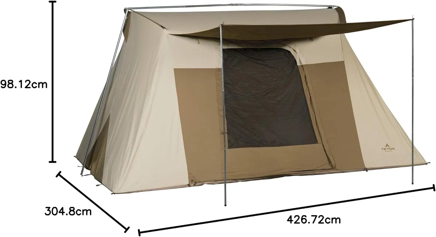 Sports Canvas Tents, Tent for Family Camping in All Seasons, Waterproof