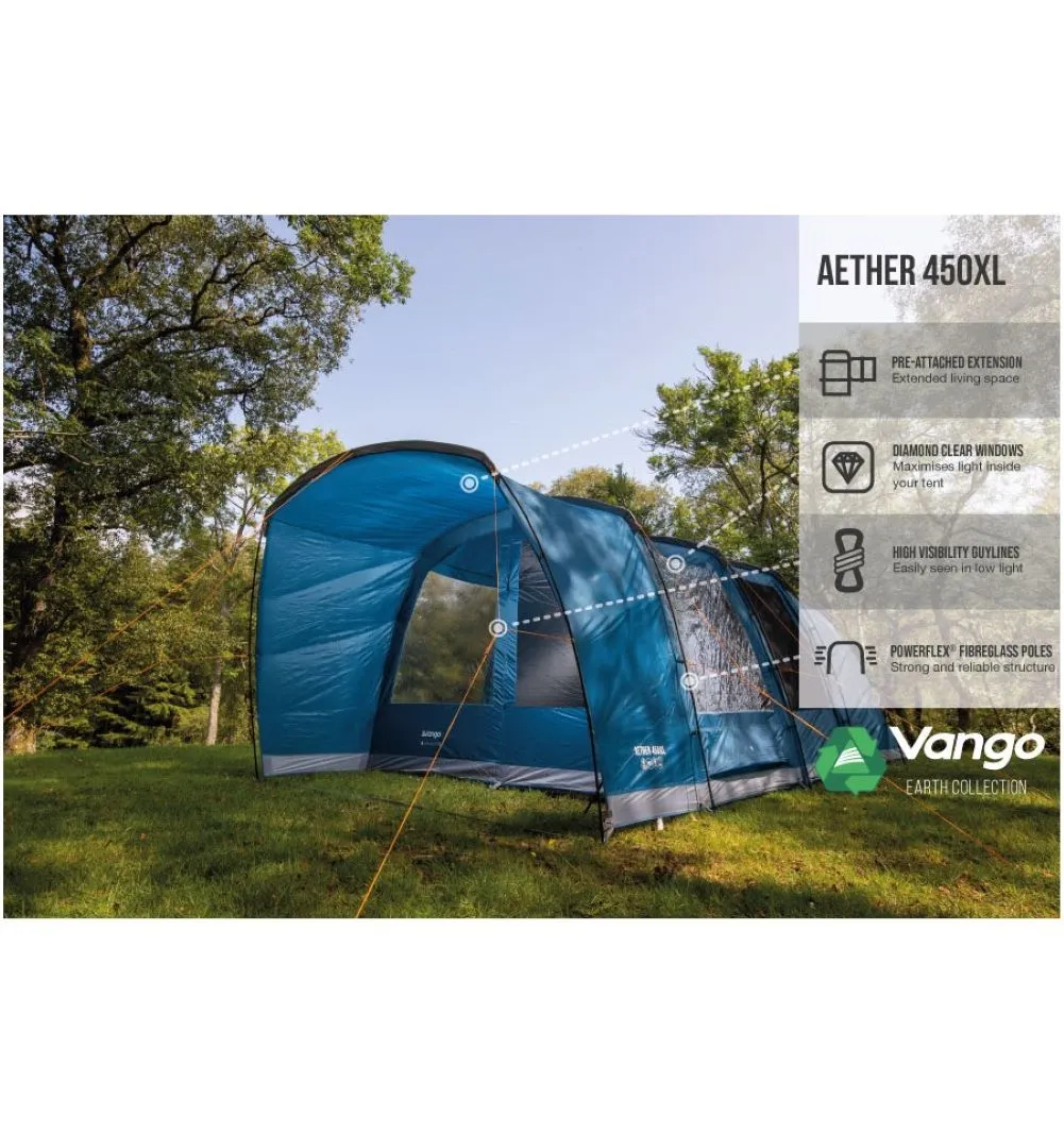 Vango Aether 450XL Tent - 4 Person Tent