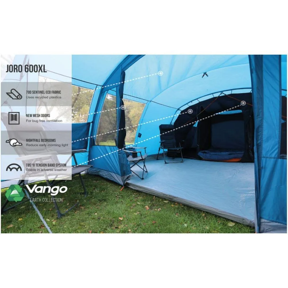 Vango Joro 600XL Tent - 6 Person Poled Family Tent